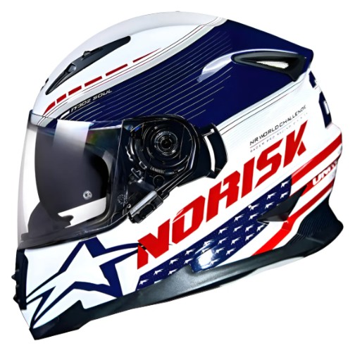 CAPACETE NORISK FF302 GRAND PRIX USA 56/S