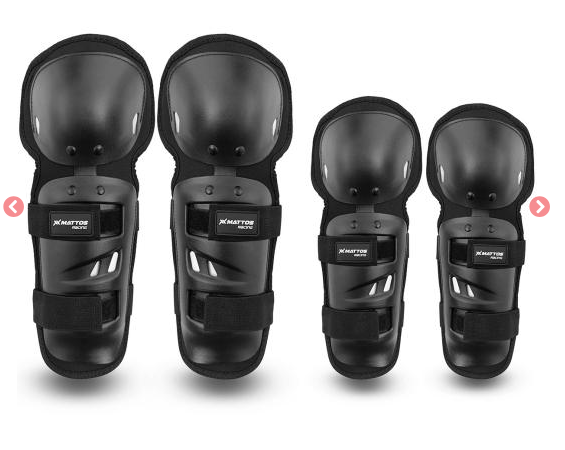 KIT JOELHEIRA COTOVELEIRA MATTOS RACING MX PRETO