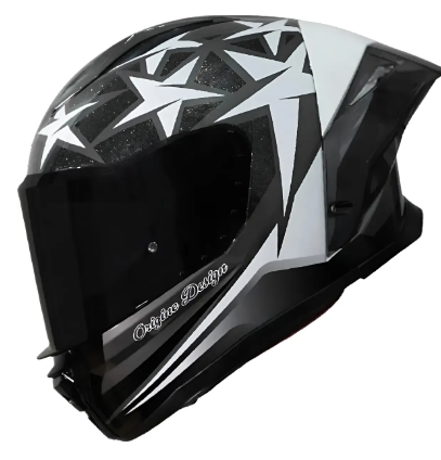 CAPACETE ORIGINE PISTA STAR WHITE BLACK GLOSS M