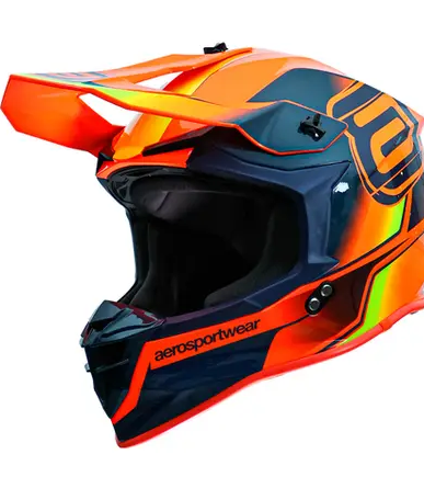 CAPACETE ASW R3 PURE MARINHO LARANJA FLUO AMARELO 62 EAN 7908377188587