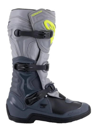 BOTA ALPINESTARS TECH 3 CINZA ESCURO CINZA CLARO PRETO 12 EAN 8059347199252