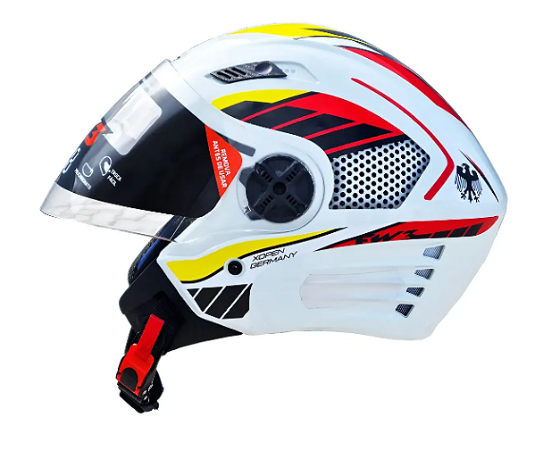 CAPACETE FW3 X OPEN BRANCO ALEMANHA 60