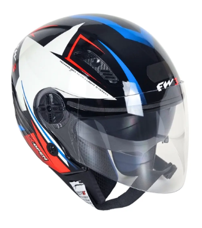 CAPACETE FW3 X OPEN UP STAR AZ/VM 58