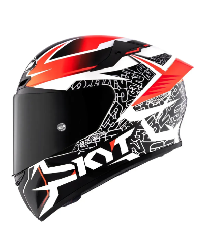 CAPACETE KYT TT-COURSE VINALES REP BALANCE RED/GUNMETAL L