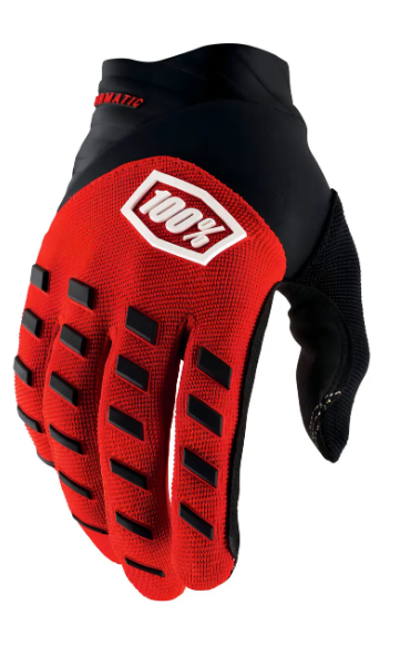 LUVA 100% AIRMATIC VERMELHO/PRETO M