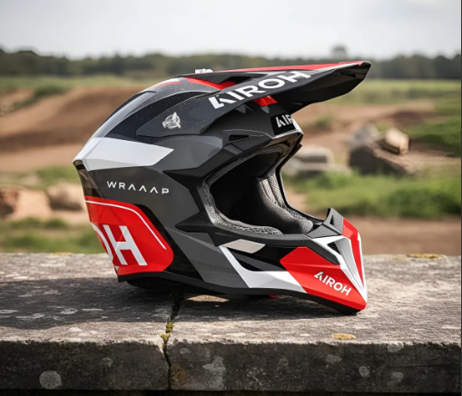 CAPACETE AIROH WRAAAP CONQUER RED GLOSS 60