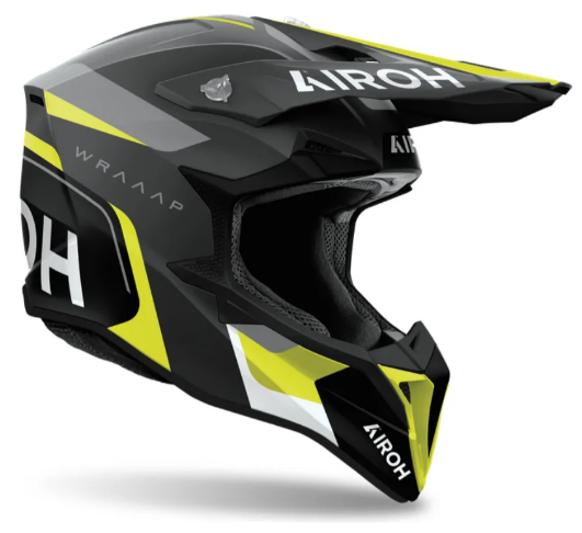 CAPACETE AIROH WRAAAP CONQUER YELLOW MATT 58