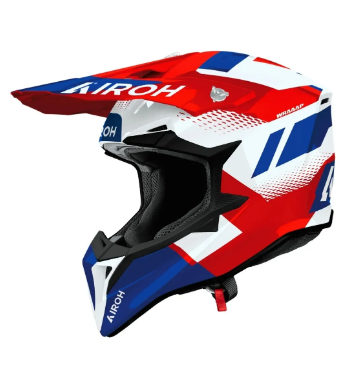 CAPACETE AIROH WRAAAP VISION RED/BLUE GLOSS 62