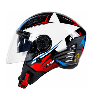 CAPACETE FW3 X OPEN UP STAR AZ/VM 60