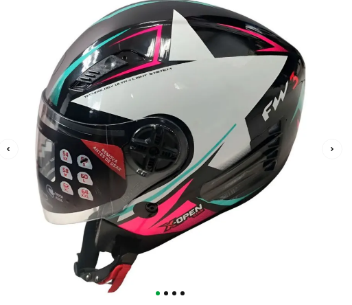 CAPACETE FW3 X OPEN UP STAR AZ TIFFANY COM ROSA 56
