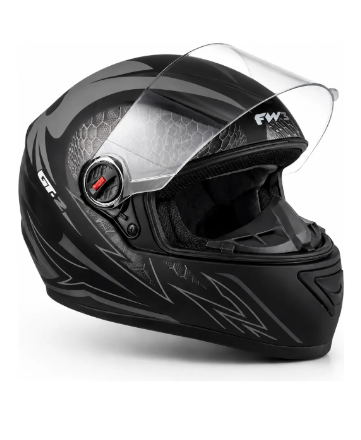 CAPACETE FW3 GT2 PRETO FOSCO 60