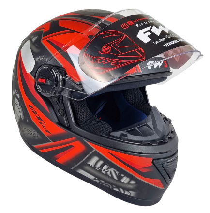 CAPACETE FW3 GTN R1 PT/VM FOSCO 60