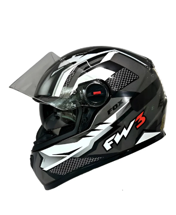 CAPACETE FW3 GTN FOX GRAFITE 58