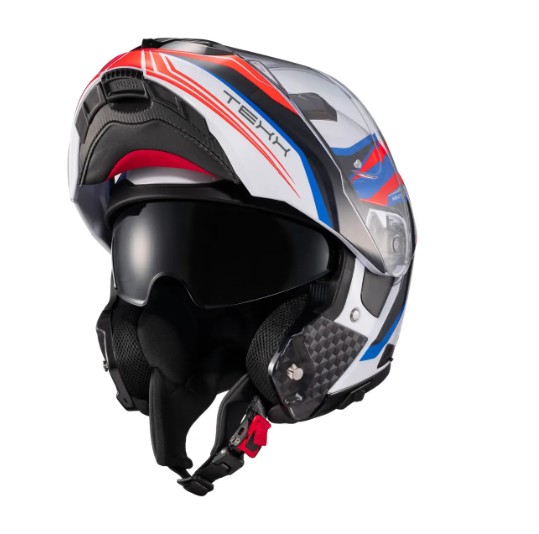 CAPACETE TEXX KRATOS NOMADE BC/AZ/VM 60 ESCAM