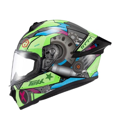 CAPACETE TEXX SPIHE GEAR VD/AZ/RS 58