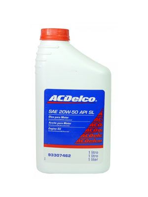 OLEO LUBRIFICANTE MINERAL ACDELCO 1L ACDELCO 20W50 API SL