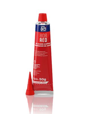 SILICONE ACETICO 50G SNAP-ON 80A RED