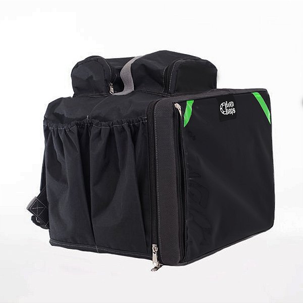 BAG DELIVERY SILVER - BOLSO PARA MAQUININHA E REFRIGERANTE -  PRETA