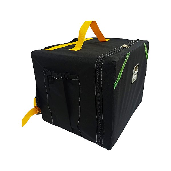 BAG DELIVERY CABRITINHA PRETA COM AMARELO - ISOPOR SEM LAMINAÇÃO