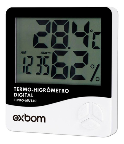 Termo Higrômetro Digital Sensor Externo Exbom Fepro-mut60os