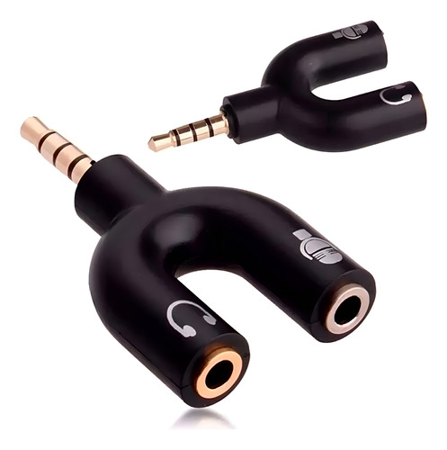 Adaptador Para Fone Headset Microfone Lapela P2 X P3 Áudio