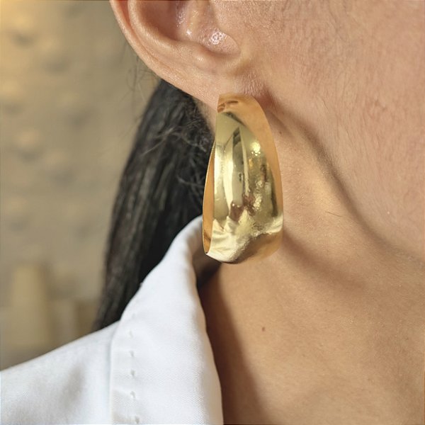 Brinco Sol - Argola Lisa