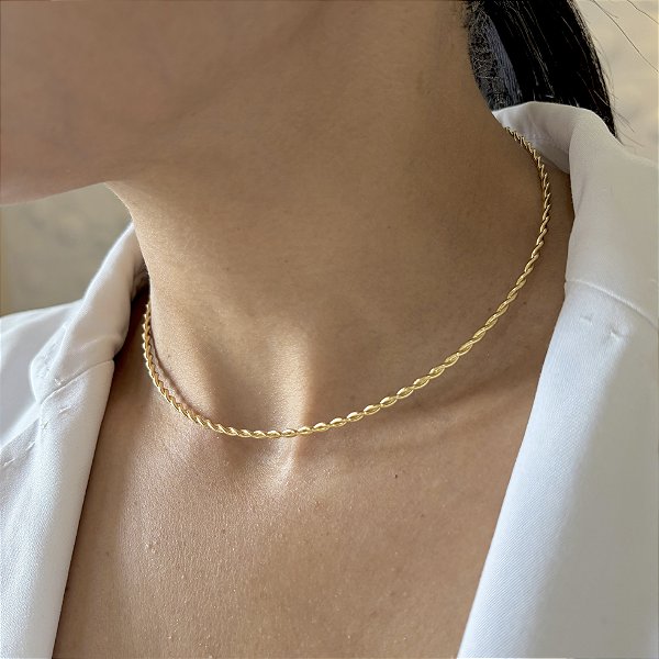 Corrente Viva - Choker Fio Torcido