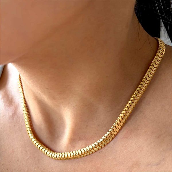 Colar Impacto- Malha Lacraia 6mm