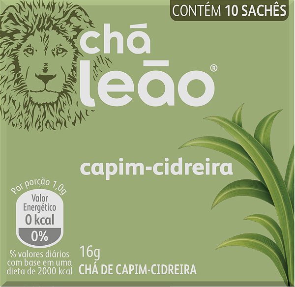Chá Leão Capim-cidreira - 10 Sachês