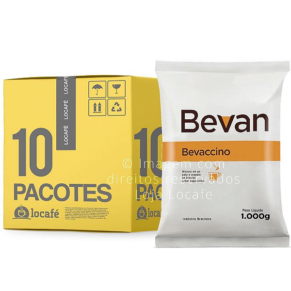 Cappuccino Solúvel Bevaccino Bevan - 10Kg (10x1kg)