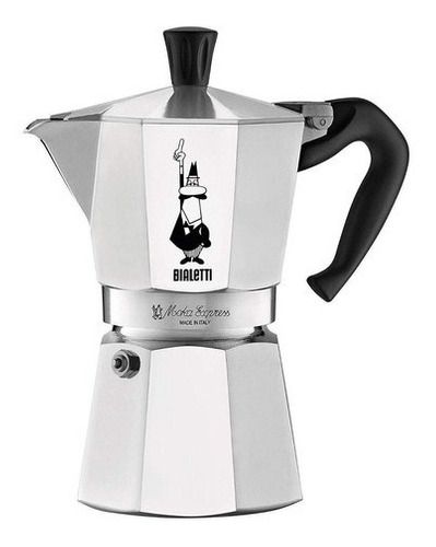 Cafeteira Italiana Bialetti Moka Express - 6 Cups - Prata