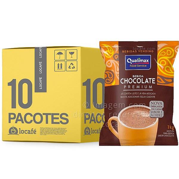 Chocolate Premium Solúvel Vending Qualimax - 10Kg (10x1Kg)