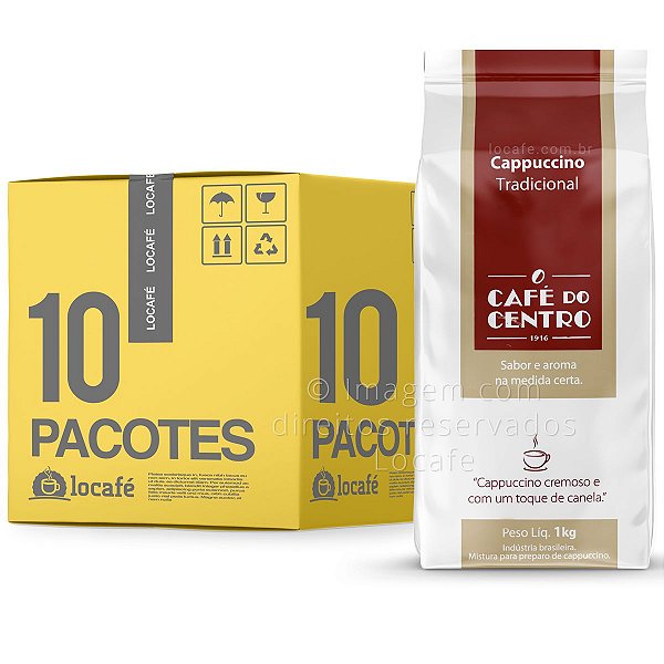 Cappuccino Solúvel Tradicional - Café Do Centro 10Kg (10x1Kg)