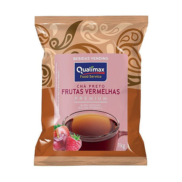 Chá Preto Solúvel e Frutas Vermelhas Vending 1Kg - Qualimax