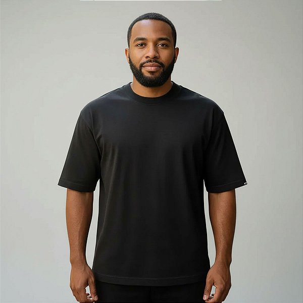 Camiseta Oversized Básica Preto