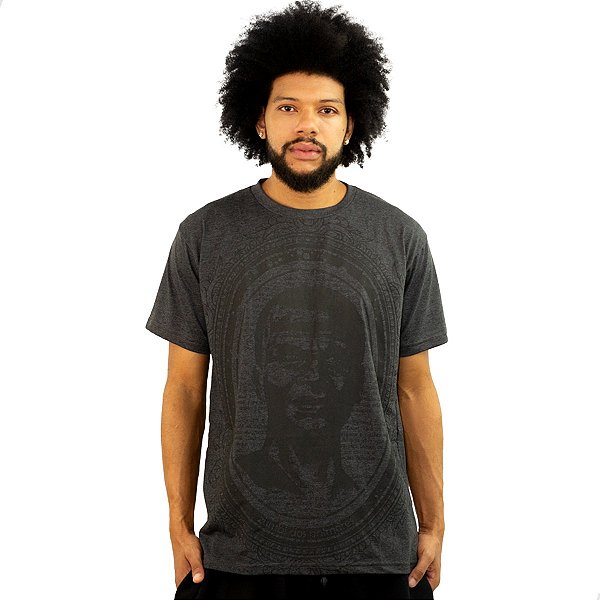 Camiseta Zumbi dos Palmares - cinza chumbo