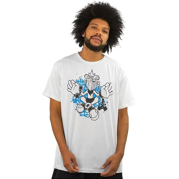 Camiseta Paciência Carranca Cartoon - Branco