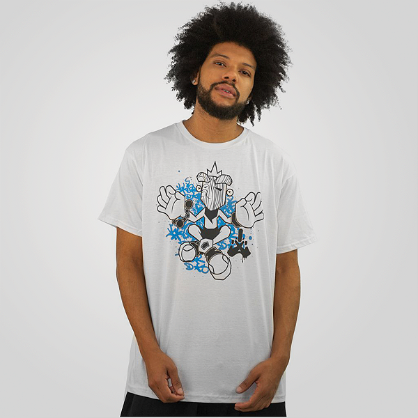 Camiseta Paciência Carranca Cartoon - Branco