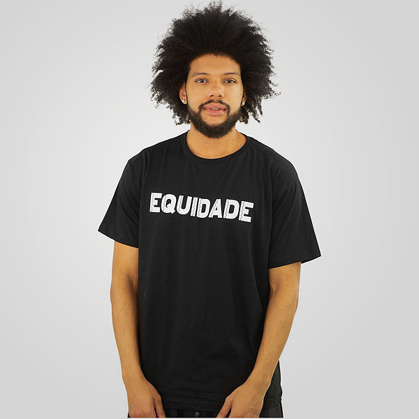 Camiseta equidade - preta