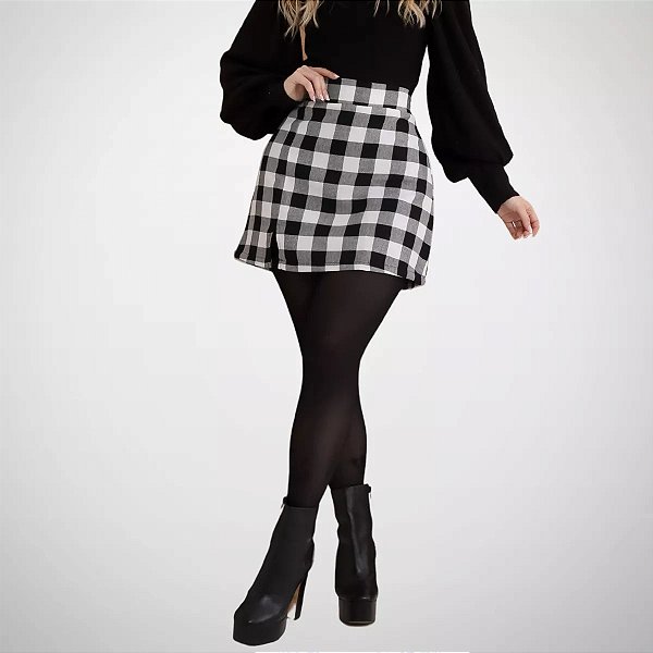Saia Xadrez Com Fenda Beamar