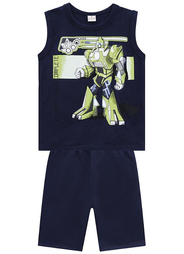 Conjunto Masculino Infantil Regata e Moletinho Brandili sFs