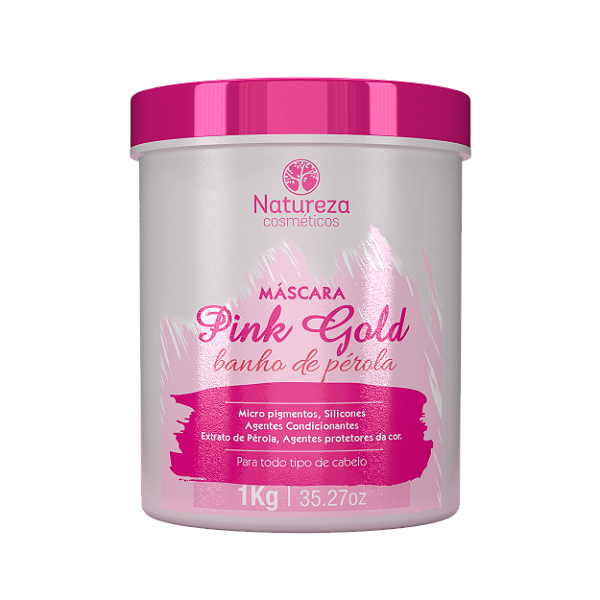 Máscara Pink Gold 1Kg - Natureza Cosméticos