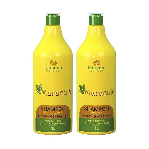 2 Shampoos Litro Maracujá - Natureza Cosméticos