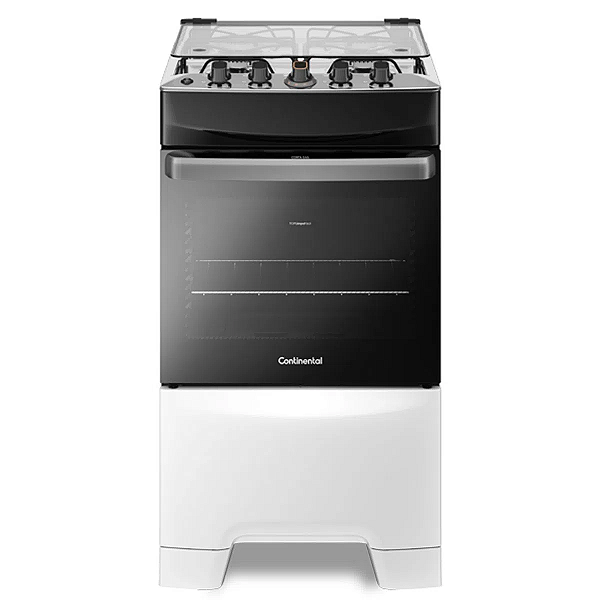 Fogão 4 Bocas Mesa de Inox Branco Continental (FC4IB)