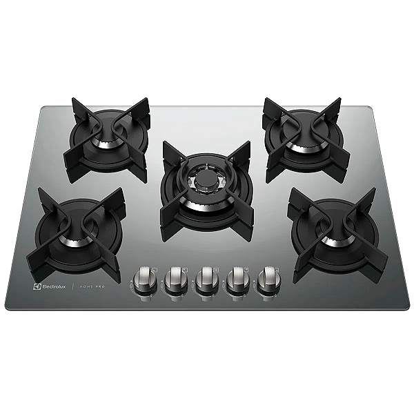 Cooktop a Gás 5 Bocas Prata Home Pro Electrolux (GC75U)