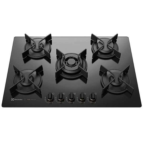 Cooktop 5 bocas Electrolux a Gás Preto Pro Series (GV75P)