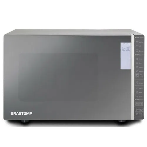 Micro-ondas Brastemp 32 Litros cor Inox Espelhado com Grill e Painel Integrado (BMG45AR)