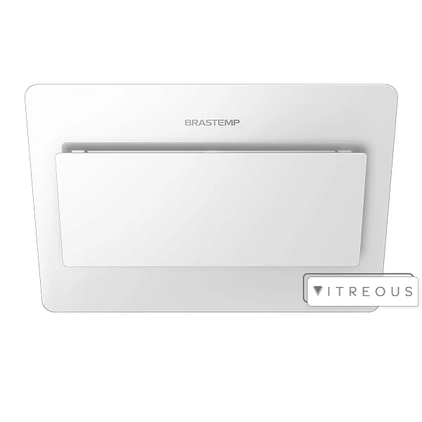 Coifa de Parede Brastemp 80 cm branca com design icônico e alta sucção (GAV80AB)