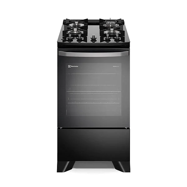 Fogão 4 bocas Electrolux Preto Efficient Mesa de Vidro (FE4GP) - PerfectCook e Tripla Chama (FE4GP)