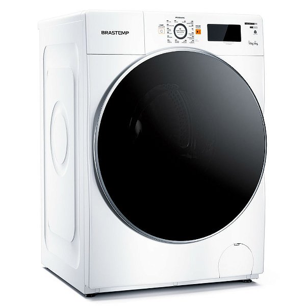 Lava e Seca Brastemp 10,1Kg/6Kg Branca Água Quente com Ciclo Tira Manchas Pro e Ciclo 1h Pronto para Vestir - BNQ10AB